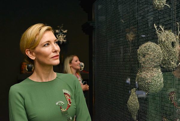 Cate Blanchett at the opening of the Australian Pavilion.