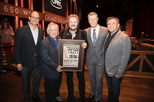 Pictured: Travis Tritt celebrated his 25th anniversary of becoming an Opry member Tuesday night, February 28. © 2017 Grand Ole Opry / Photos by Chris Hollo